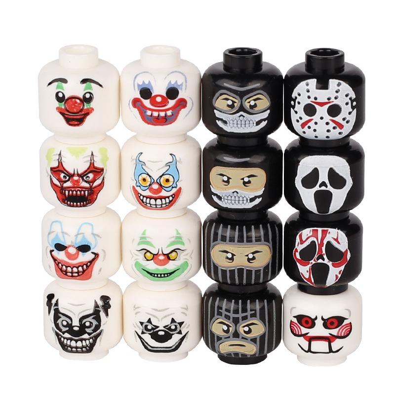 Набор конструктора MOC Bricks Игрушки DIY Тыквенная Голова на Хэллоуин Набор Строительных Блоков Фигурки Скелета Солдата Рождественский Подарок на Хэллоуин для Детей
