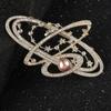 Blucome Planet Brooch Diamond Zircon Pins Women's Brooch for Coat Suit Bag Hijab Gifts