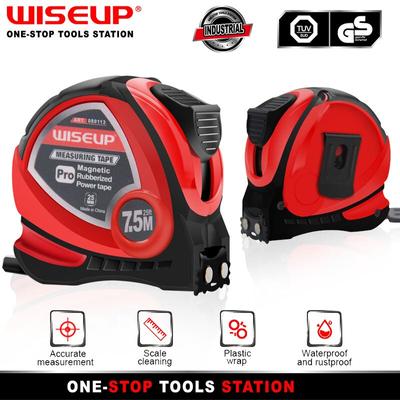 WISEUP 3/5/7,5 м Выдвижная измерительная лента Автоматическая блокировка Износостойкая высокоточная стальная рулетка Британская рулетка