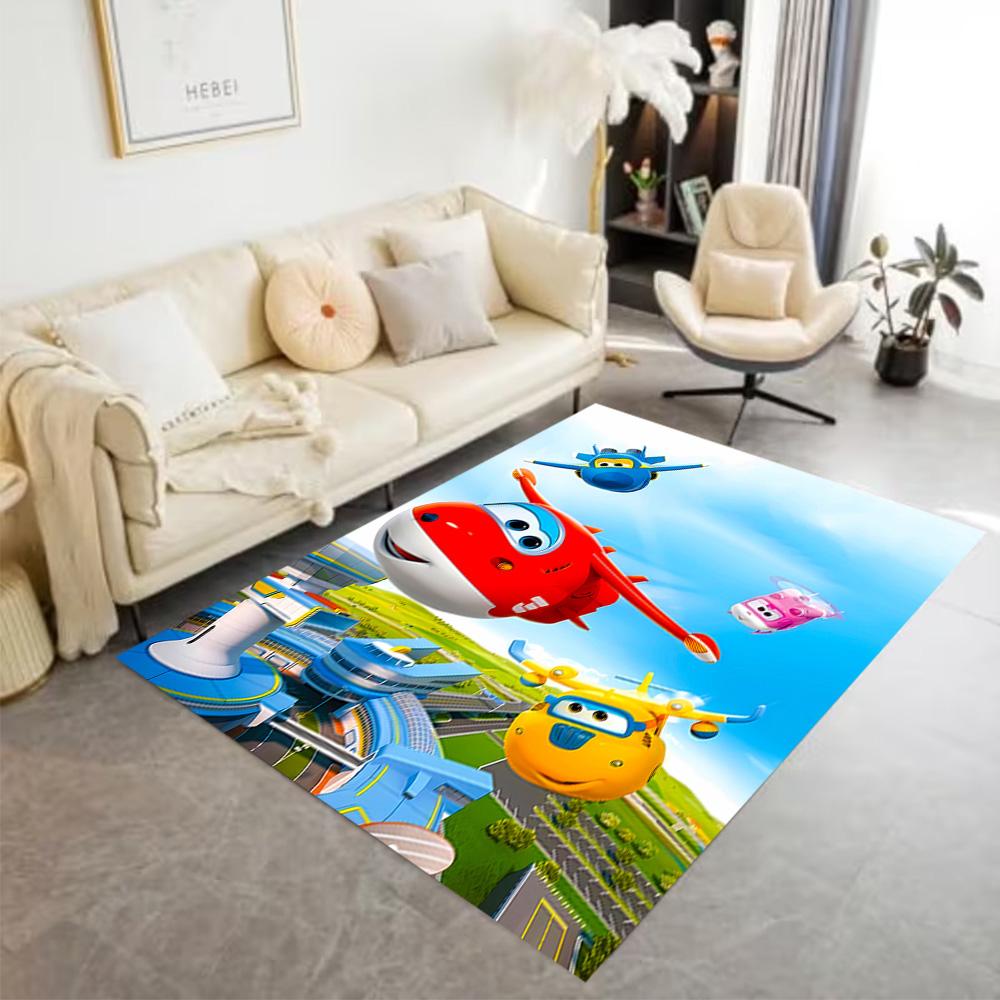 Train Adventure Journey Area Rug Perfect for Game Room Hallway Bedrooms Study room Antislip Carpet Decorate Offices Wedding Party Gift