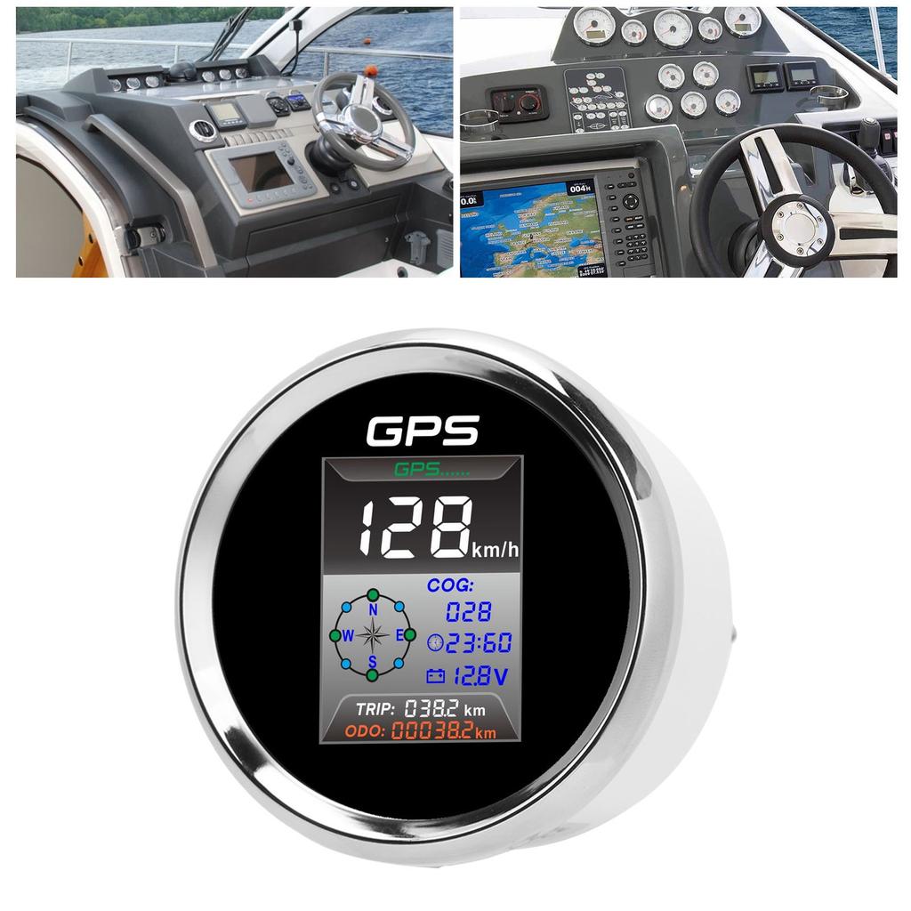 85 мм Цифровой GPS Спидометр Узлы Мили в Час Светодиодная Подсветка Противотуманный IP67 Водонепроницаемый для 9-32 В Лодки Яхты Автомобиля Мотоцикла