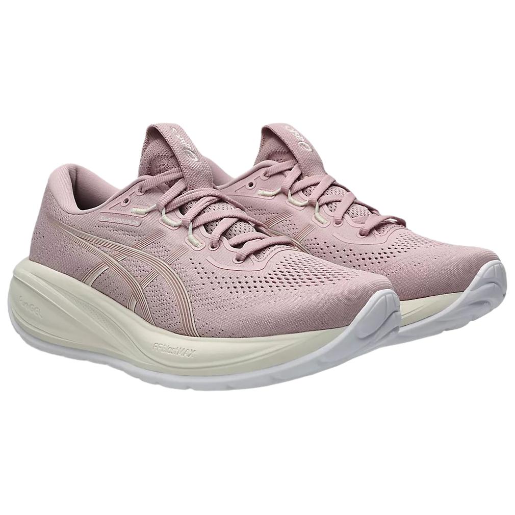 ASICS GEL CUMULUS 28 Abrasion Resistant Breathable Running Shoes Women's Pearl Powder 1012B916-700