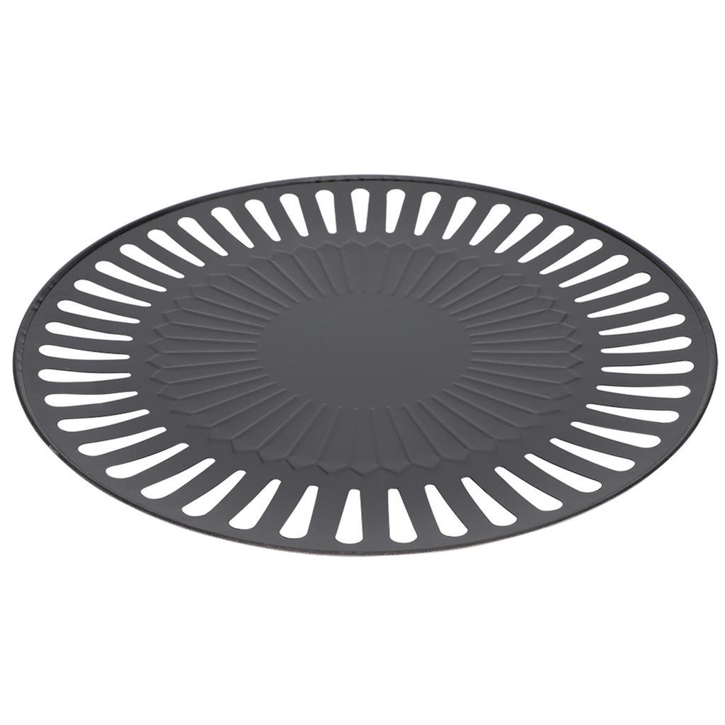 Household Barbecue Pan Smokeless Round Nonstick Baking Tray BBQ Roasting Tray Kitchen Utensils