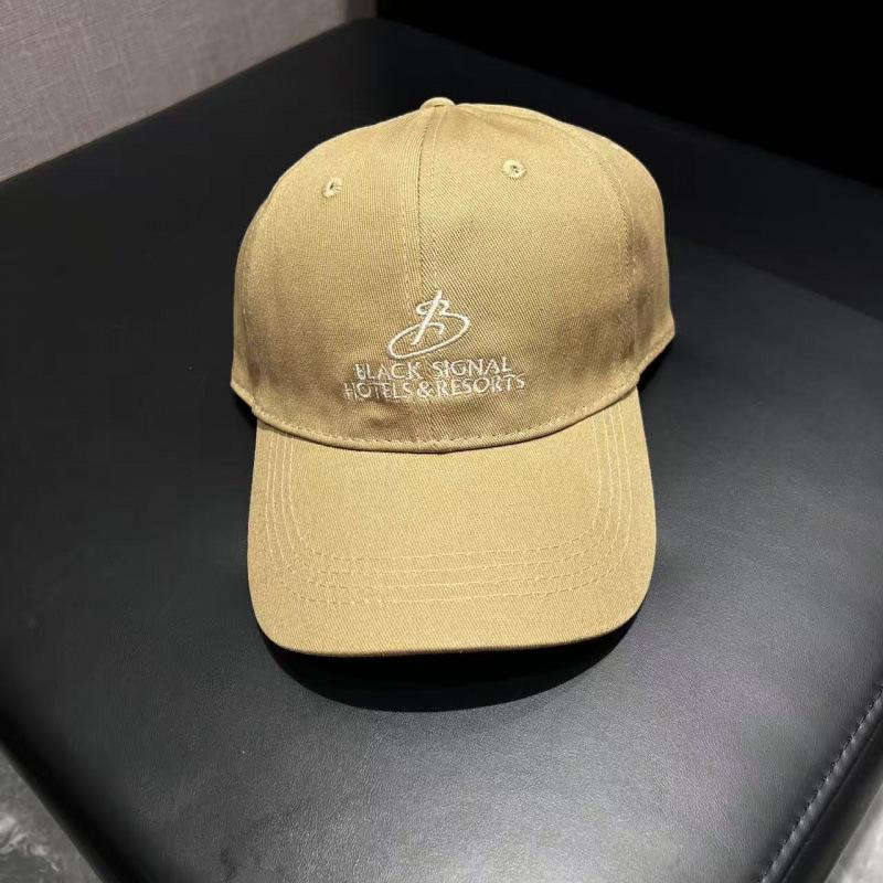 Fashion Hat Korean contrasting color embroidery big head circumference hat soft top casual couple cap women's spring and summer American wide-brimmed