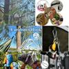 12pcs Stainless Steel Carabiner Set 6x60mm 180kg Load Capacity Rust-Resistant Galvanized Multi-Use for Outdoor Activitie 7