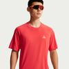 Men's ACG T Shirts Men's Light Red Crew Neck Moderate Straight Fit