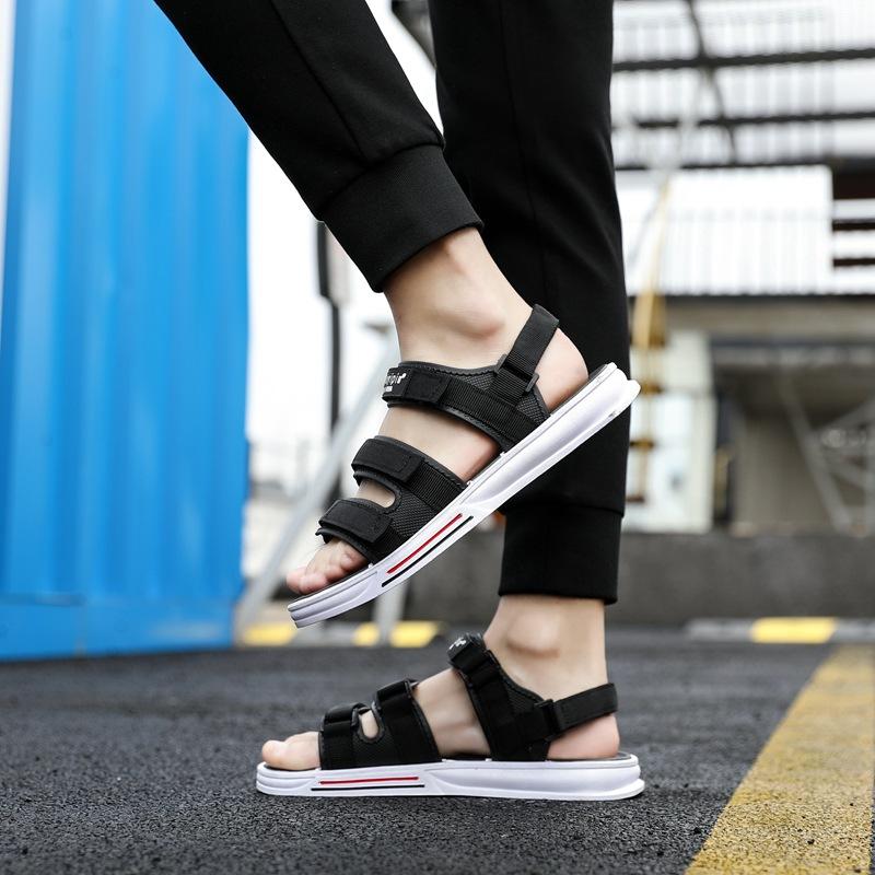 Мужчины носят пляжную обувь на платформе, повседневную молодежную, для вождения, спортивную, уличную, вьетнамские сандалии