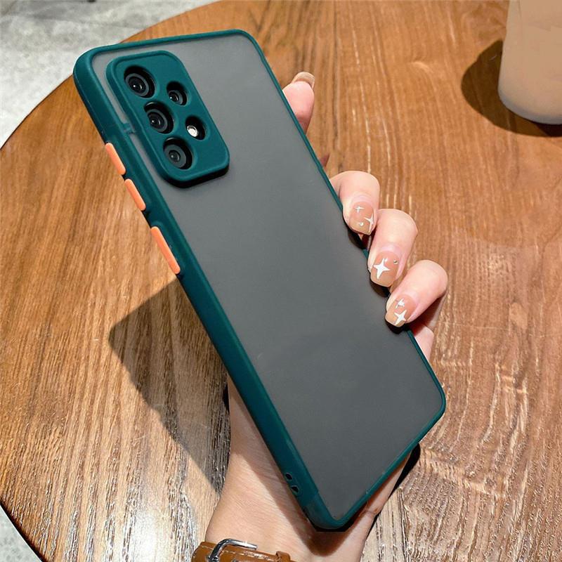 Матовый полупрозрачный жесткий силиконовый чехол для Samsung Galaxy S22 S21 S20 A04 A53 A73 Huawei Honor 50 Xiaomi Redmi Note 11 iPhone 14 13 12 11 Pro Max