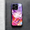 Чехол для телефона Oshi No Ko Аниме Ай Хосино Для iPhone 17 Air 16 E Pro Max 15 14 13 Mini 12 Pro 11 Max Plus Черная Стеклянная Крышка