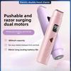 Новая беспроводная перезаряжаемая бритва с двойной головкой, портативная мини-электробритва для частных лобковых волос, женский инструмент для удаления волос