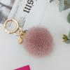 LALA Natural Mink Fur Keychain - Pink