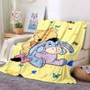 1PC Cartoon Winnie The Pooh Blanket Soft and Warm Flannel Material Suitable for Home Travel Camping RV Child Luxury Gift