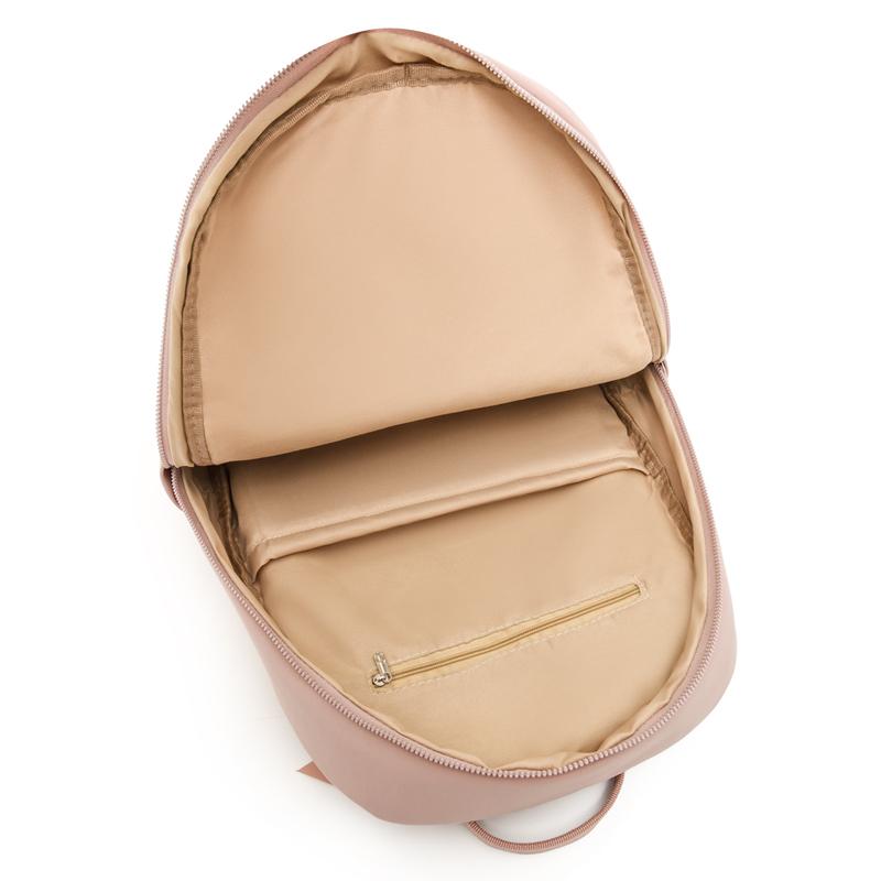 Women's Backpack Solid Color Student Schoolbag Travel Bag Commuter Large Capacity Backpack