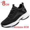Модные мужские повседневные кроссовки, увеличивающие рост, дышащая сетка, легкие, для отдыха, 8 см, 6 см, увеличивающие рост, мужские теннисные туфли
