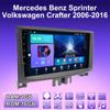 2 DIN Android автомобильное радио для Mercedes Benz Sprinter Volkswagen 2006-2016 мультимедийный проигрыватель головное устройство стерео GPS навигация WIFI 1+16 ГБ