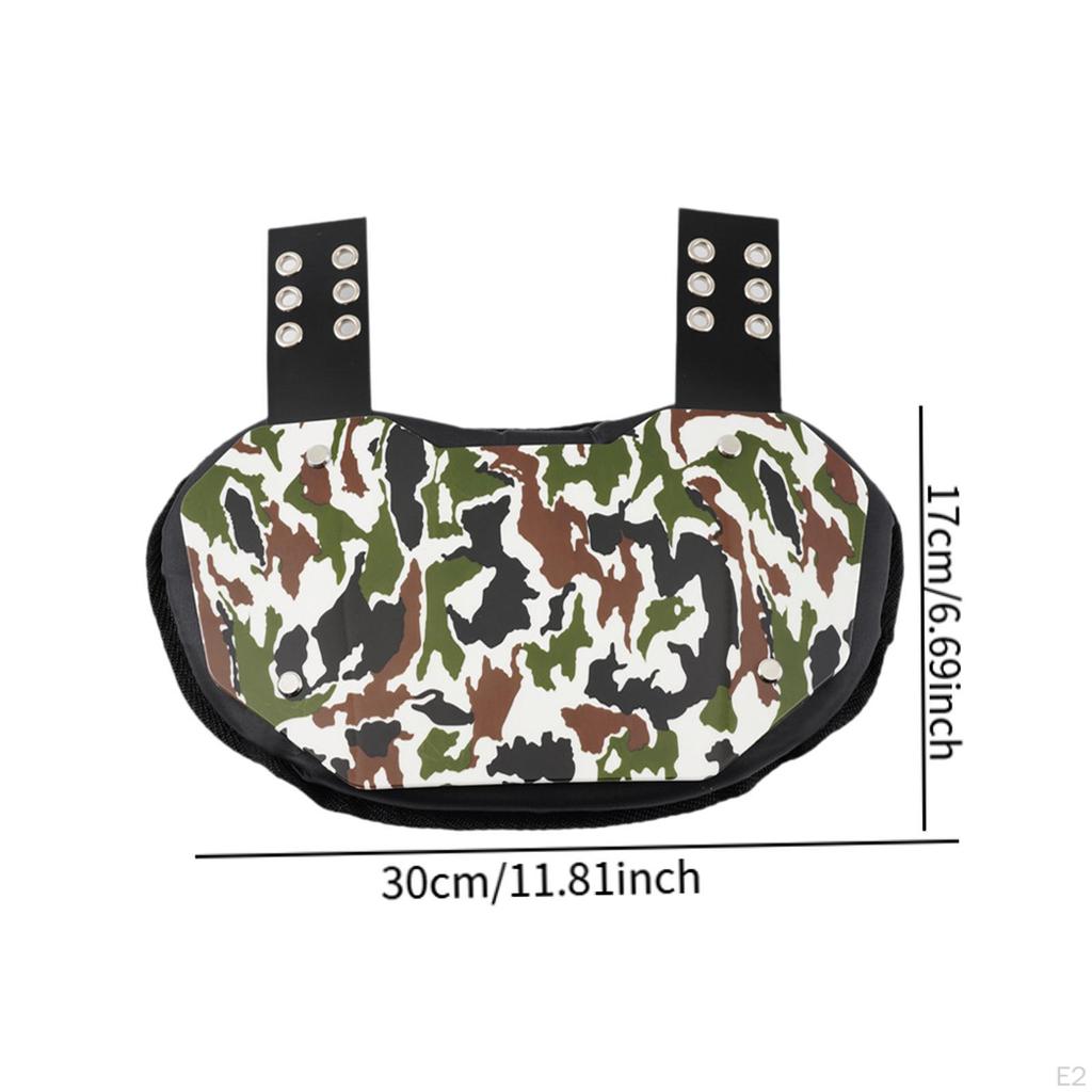 Футбольная задняя пластина для защиты поясницы изогнутый дизайн регбийная экипировка ударопрочная защитная пластина для Gameday