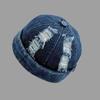 High Street holes make old melon fur hats men and women couples versatile street hip hop brimless denim landlord hat