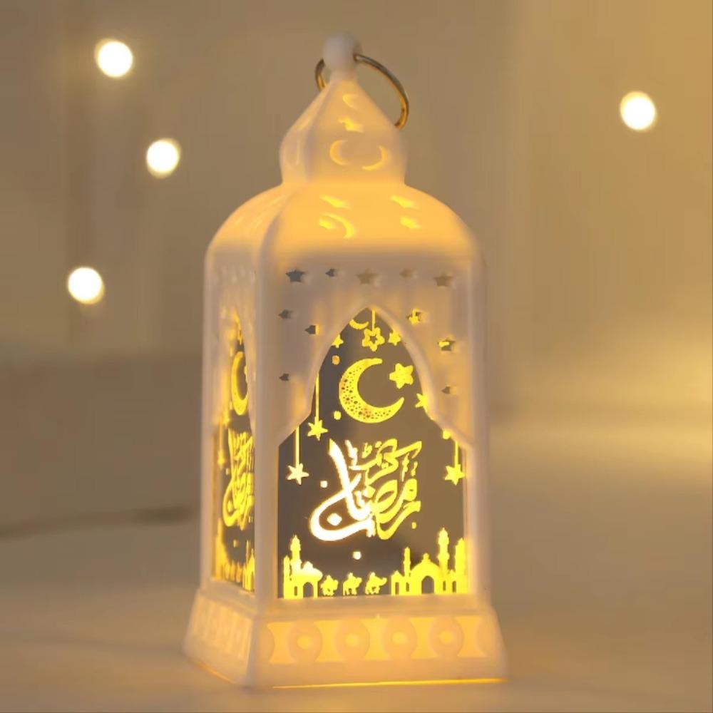 LED Candle Lamp Ramadan Decoration LED Star Moon Mubarak Night Light  Eid Party Supplies