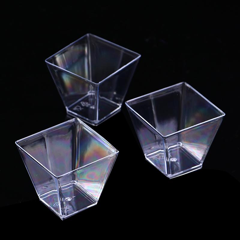 25 шт., 60 мл, одноразовая чашка для десерта, пластиковая чашка для десертного мороженого, в комплекте поставки