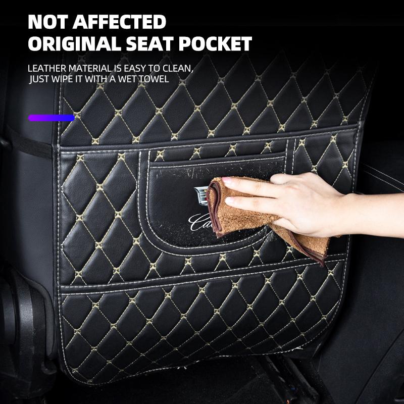 1Pc Car Seat Backrest Anti-kick Pad Anti- dirt Scratch Mat Auto Accessories For Cadillac XT5 XT6 ATS XTS SRX XT4 CT5 CT6