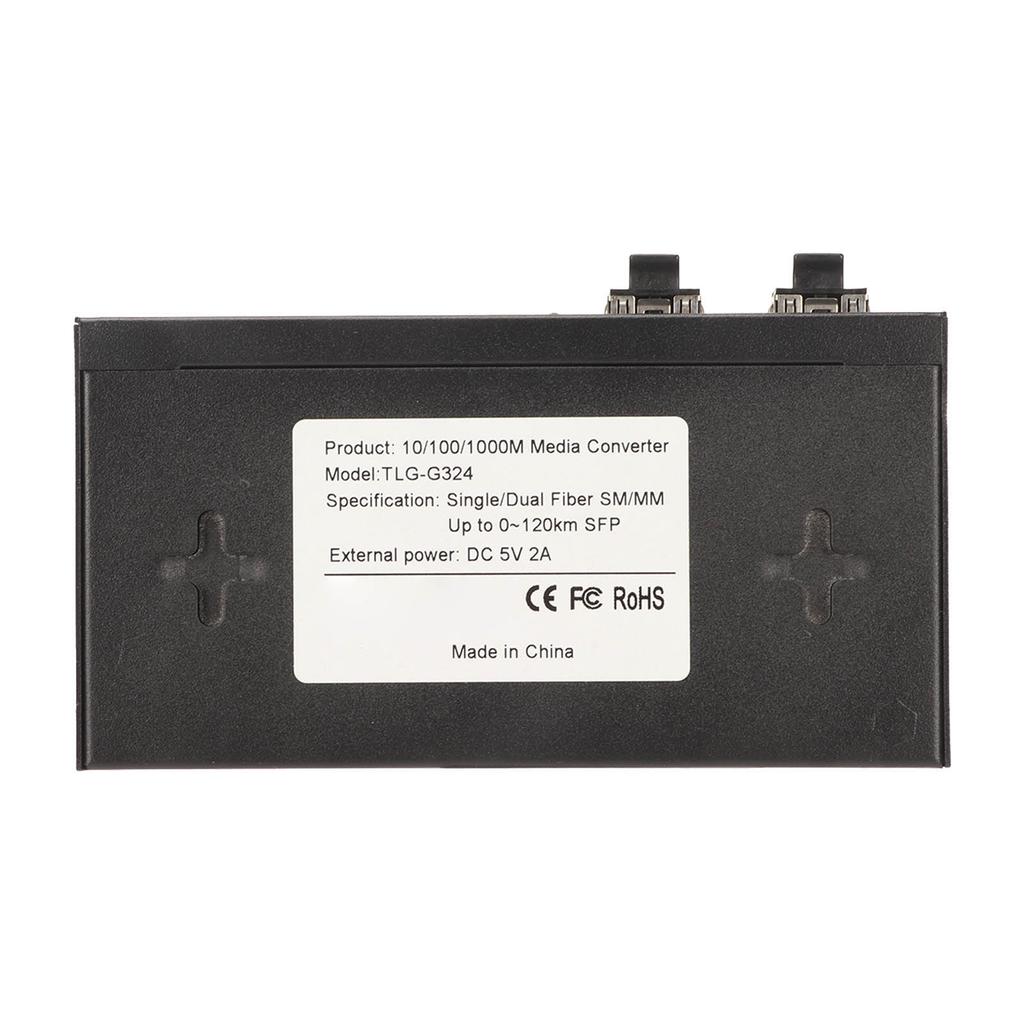 Оптоволоконный коммутатор SFP, 6 портов, 10, 100, 1000 м, самоадаптирующийся светодиодный индикатор, оптический коммутатор Ethernet для офиса