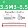 BSO-M34.2/5.4 Синий/Белый Оцинкованный Шестигранный Заклепочный Гайка-Заклепка, Полная Резьба.