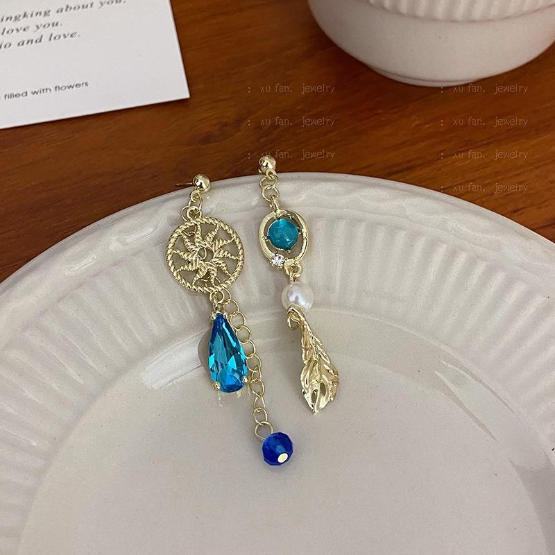 Игра Genshin Impact Wanderer Kunikuzushi Scaramouche Косплей Balladeer Асимметричные серьги Женские серьги-подвески Ювелирные изделия Аксессуары