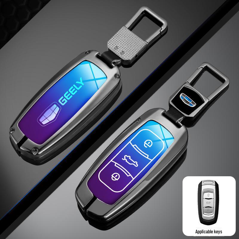 Совместимый чехол для ключа для автомобилей Geely Xingyue L, Xingrui, Dihao 4-го поколения, Boyue, Binyue, Icon, Vision и X6