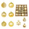 44pcs Christmas Tree Ornament Plastic Ball Decorations For DIY Crafts And Painted Designed Boxes Pendant