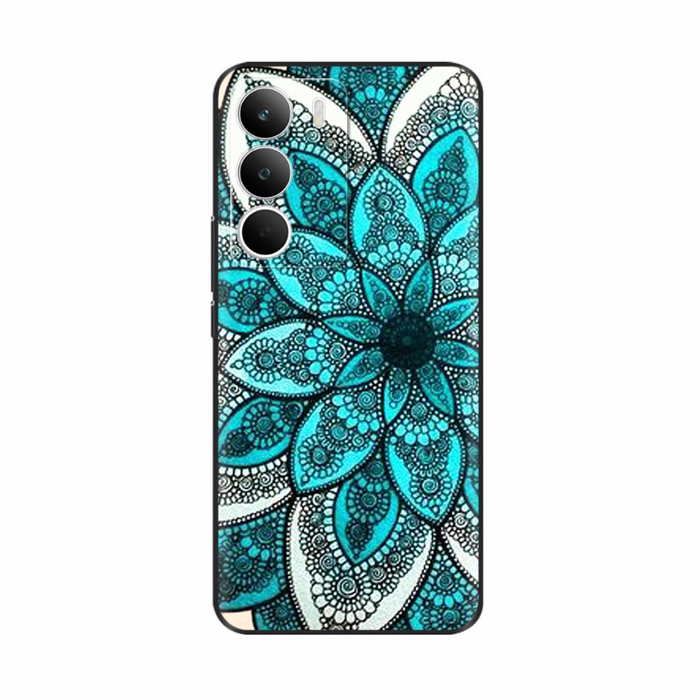 Чехол для Realme C71 Милые Цветы Расписная Крышка Мягкий Силиконовый Чехол для Телефона Для Realme C71 C 71 RealmeC71 4G Задняя Крышка Coque Capa