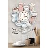 Coffee Deryasi Swinging Pendulum Kitchen Wall Clock