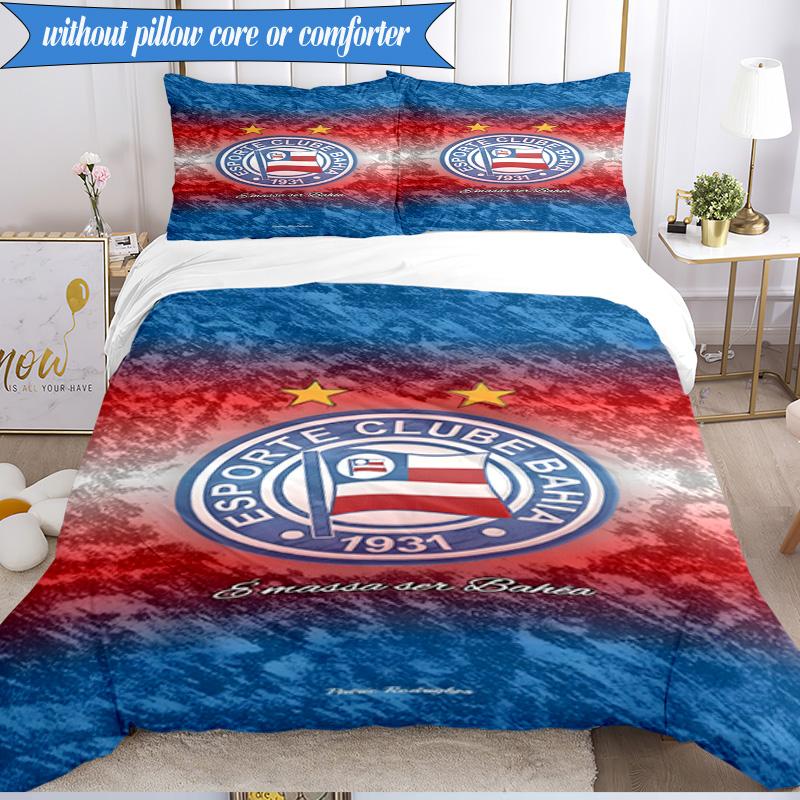 3PCS Esporte Clube Printed Soft Bedding Set,Including 1pc Duvet Cover And 2pcs Pillowcases Perfect for Bedroom, Dormitory, Fan gift