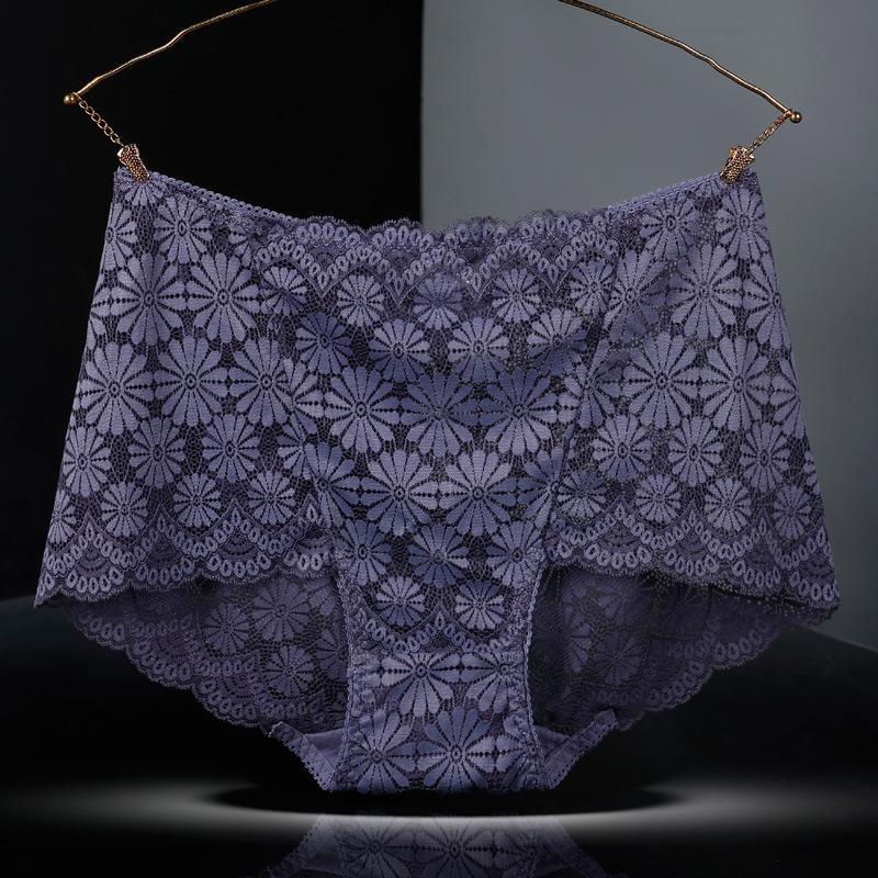 Женские трусики с высокой талией, сексуальное кружевное нижнее белье с вышивкой в виде снежинок, женские бесшовные трусики-лифчики больших размеров