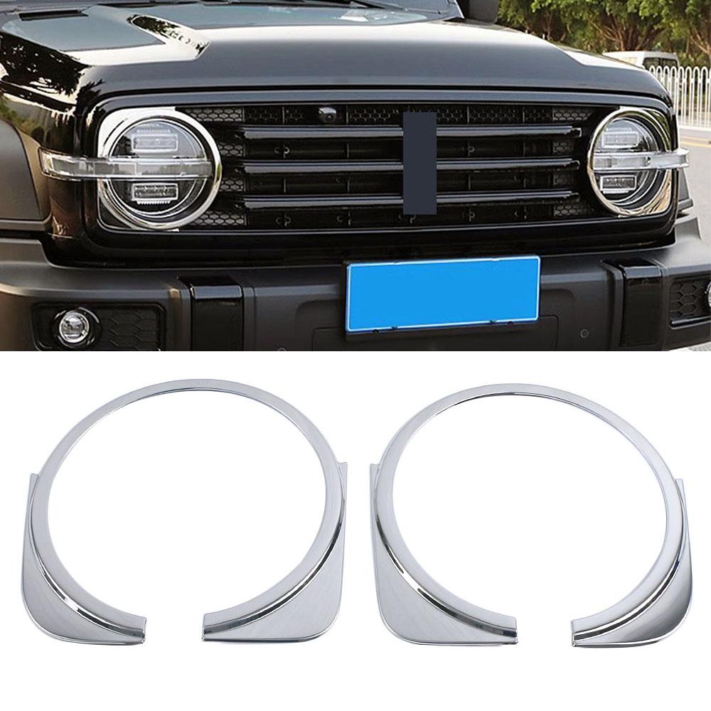 Для GWM Tank 300 2024 2024 Оконная стойка Центральная решетка Фара Запасное колесо Крышка Полоса Отделка пайетками Внешние аксессуары