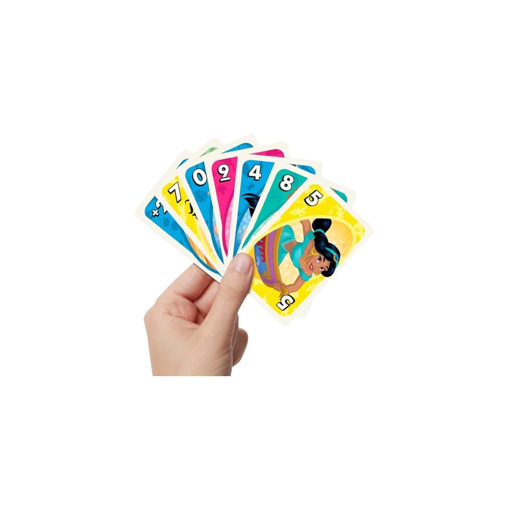 Mattel Uno Карточная игра Disney Princess 112 карт для 2-10 игроков от 7 лет Розовый