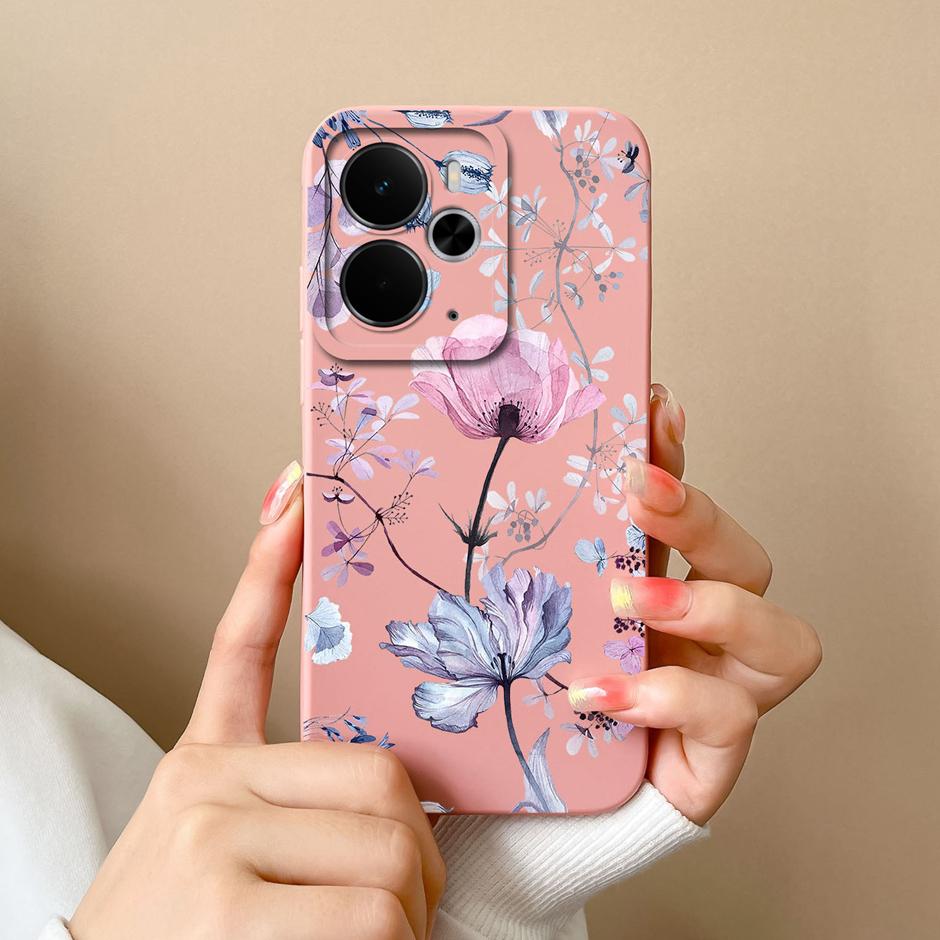 Модный цветочный чехол из мягкого силикона для Realme 14T 14 Pro Plus Lite 5G Защитный чехол для Realme14T Realme14Pro Plus Lite Fundas