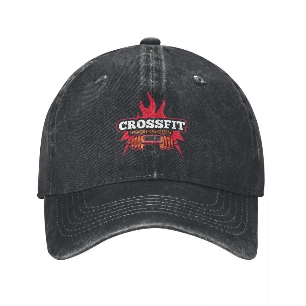 C-Crossfits Тренировка Зал Поднятие Тяжестей Бейсболка Винтажная Потертая Джинсовая Бодибилдинг Кепка Snapback Унисекс Уличные Регулируемые Кепки