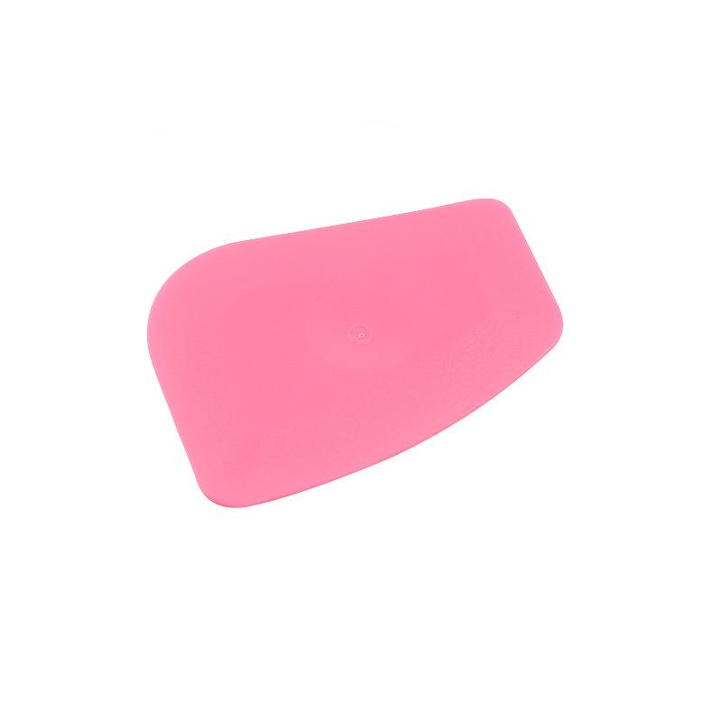 Pink Small Irregular Edge Squeegee Scraper for Car Film and Phone Screen Protector Application