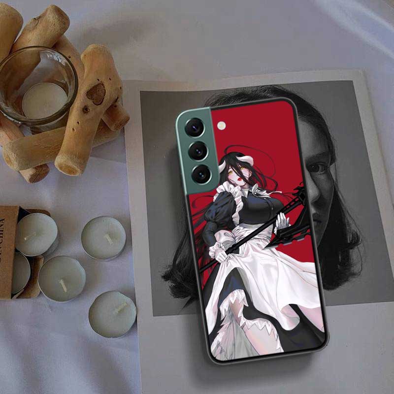 Albedo Overlord Phone Case For Samsung Galaxy S22 S25 Ultra S21 S10 Plus S26 Edge S20 S23 S24 FE Cover Silicone Soft TPU Cle