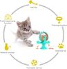 Dog Puzzle Toys Spin Interactive Cat Slow Feeder Windmill Treat Dispensing Dog Toys with Powerful Suction Cup Cat Dog Treat Toy
