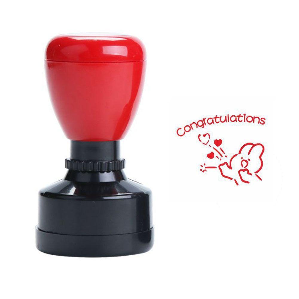 DIY Teacher Encourage Stamp Praises Emoticons Praise Stamps Portable Reward Seal