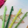 10 шт. 0,5 мм креативная зеленая нейтральная ручка в форме свежего бамбука Милая канцелярская ручка 0,5 мм черная нейтральная ручка