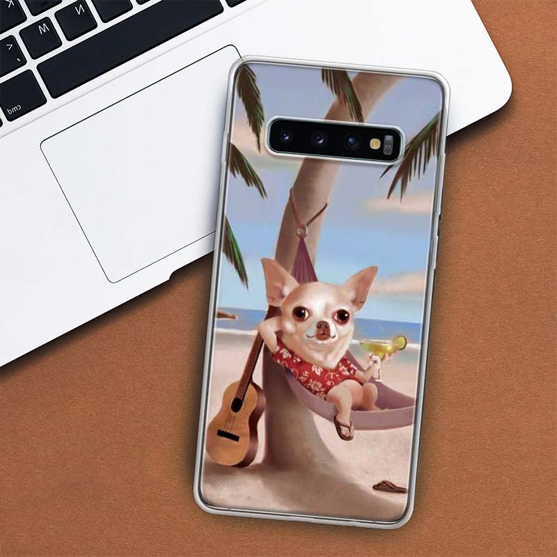 Chihuahua Puppy Teacup Dogs Phone Case For Samsung Galaxy M21 M12 M31S M32 M51 M52 Note 20 Ulte 10 Plus 9 8 J4 J6 + J8 M11 F52 F