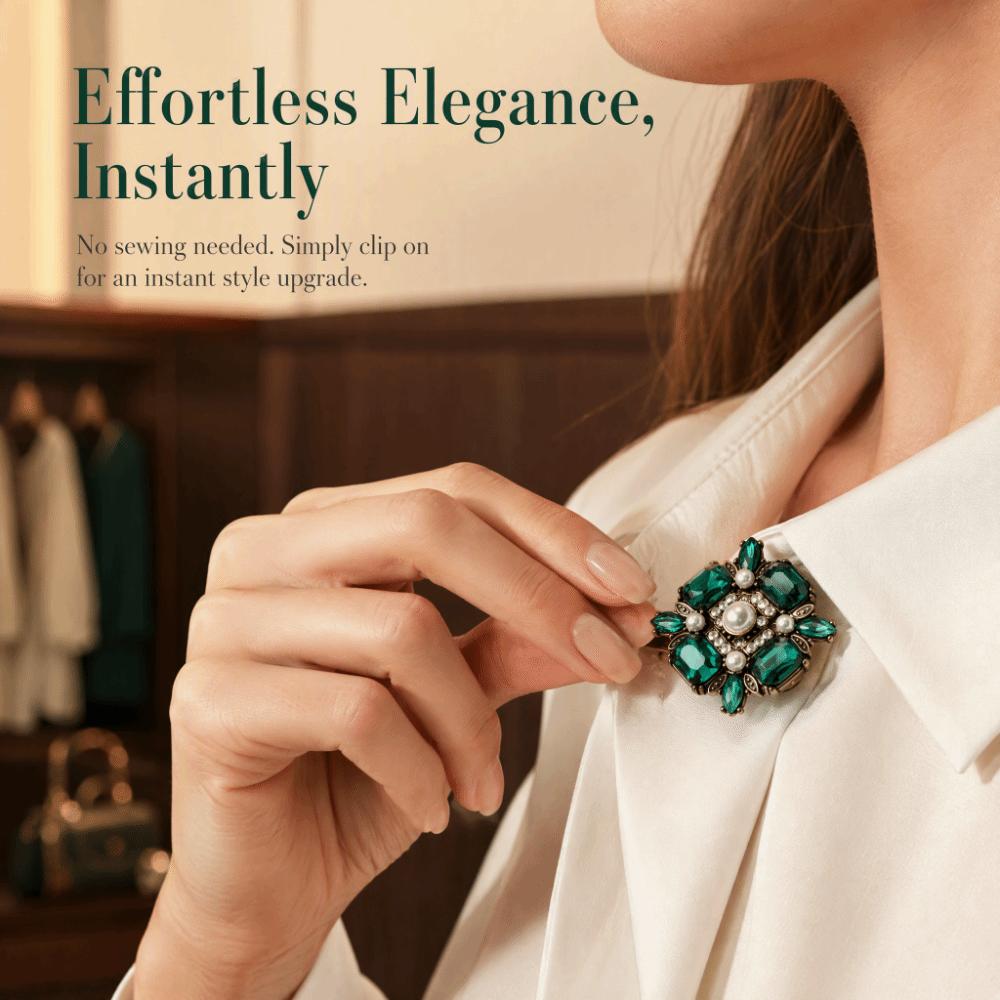 No Sew Floral Rhinestone Collar Buttons High-quality Decorative Shirt Buttons Diy Clothes