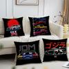 Japanese Cars Cushion Cover Living Room Headboard Bedroom Office Cushion Cushion Sofa Nap Time J-Jdm G-GTR Sports Pillow Case