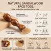 Goat Horns Bead Manual Facial Massager Sandalwood Eye Massage Stick  Daily Skincare