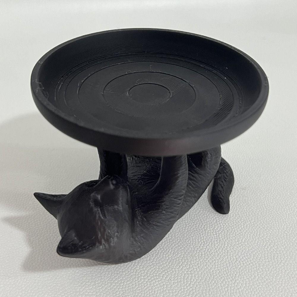 Cat Shape Jewelry Storage Tray Large Capacity Ring Holder Creative Mini Key Tray  Home Ornaments