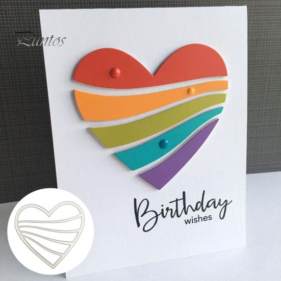 Полое сердце, декоративное тиснение, трафарет, фотоальбом, DIY, штампы для резки