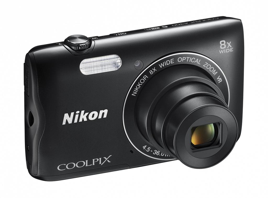 Nikon COOLPIX A300 Digital 8x Optical Black Camera, Zoom, 20.05 Megapixels, (A300BK)
