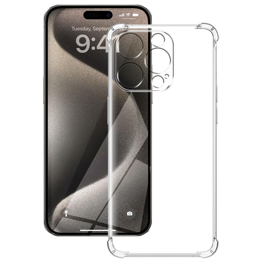 Для iPhone 16 Pro /15 Plus Чехол Прозрачный Противоударный Силиконовый Мягкий Чехол для Телефона Для iPhone 15 16 Pro Max /iPhone 16 Plus /15 Pro Funda